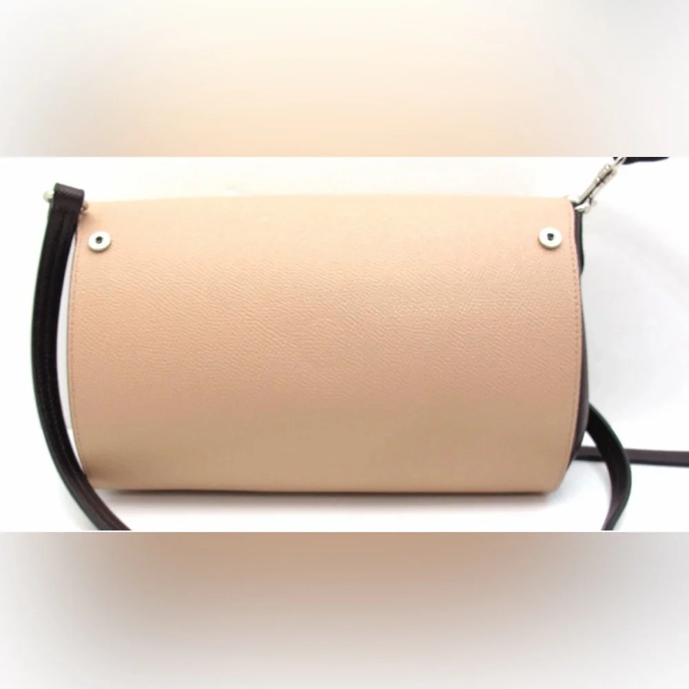 COACH NWOT Reversible 2 Tone Leather Crossbody Oxblood Light Pink Silver - Picture 4 of 12